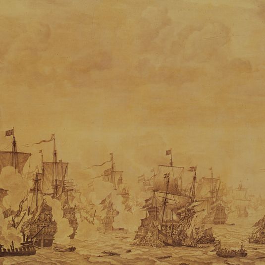 The Battle of the Oresund on 29 October 1658 between the Dutch and Swedish navies