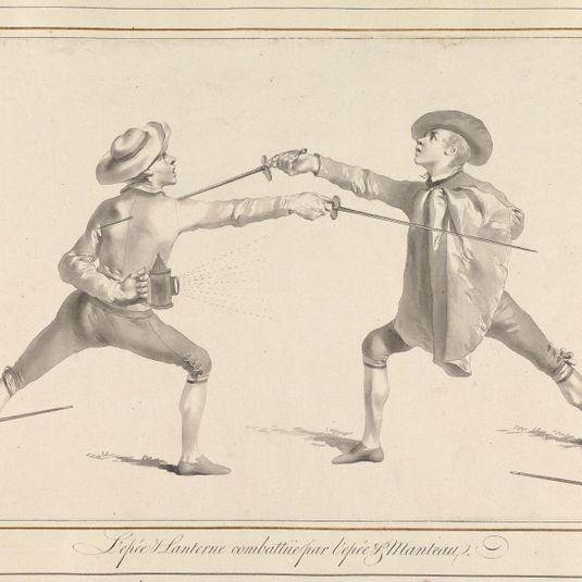 L'Epée & Lanterne Combattüe par L'Epée et Manteau