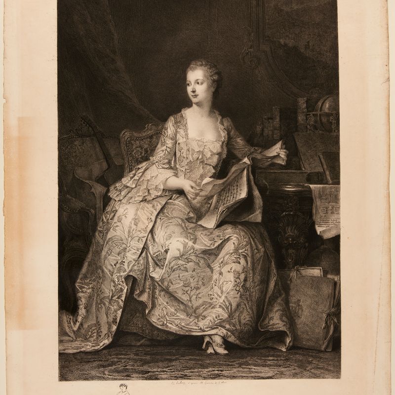 La Marquise de Pompadour d'après Quentin Latour