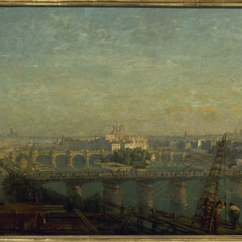 Paris du côté du levant : vue prise des toits du Louvre.