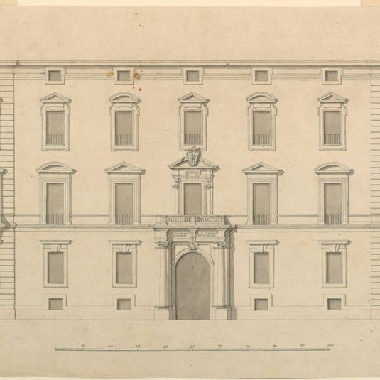 Elevation of a mansion for the marchese Genzani