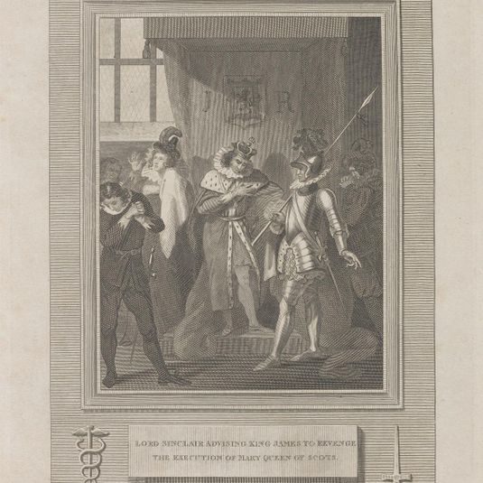 Lord Sinclair advising King James to Revenge the Execution of Mary Queen of Scots