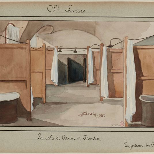 [Les prisons de Paris] Prison Saint Lazare; La salle de bains et douches