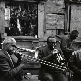 Outdoor recording session, New Orleans, LA