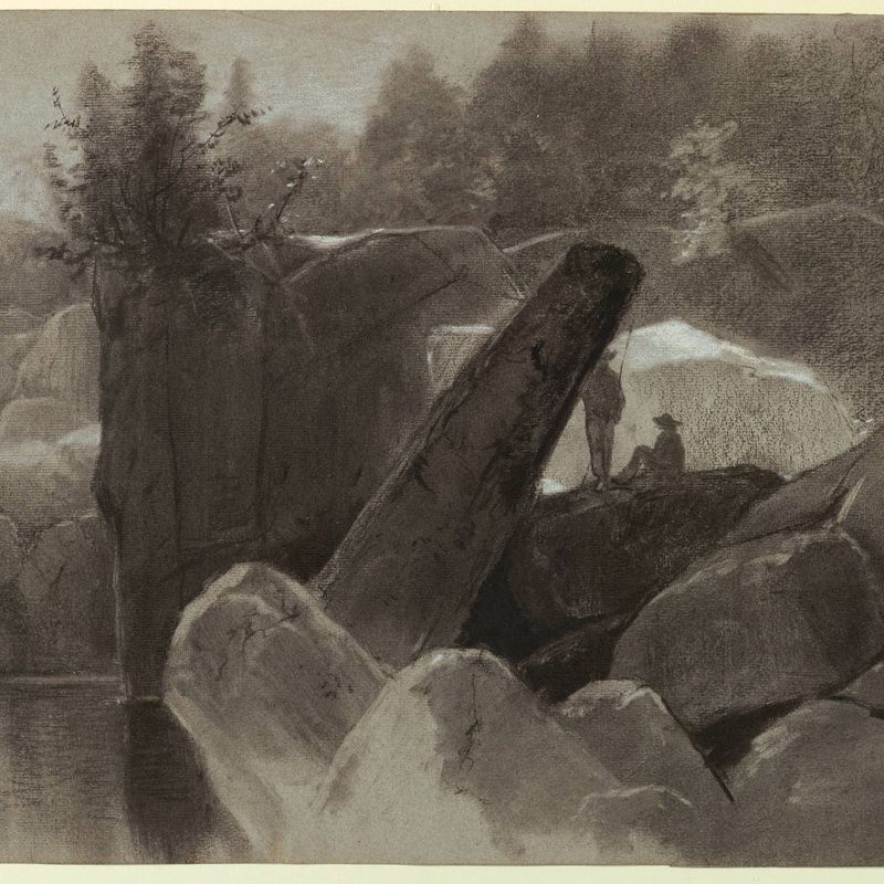 Fishermen on a Rock
