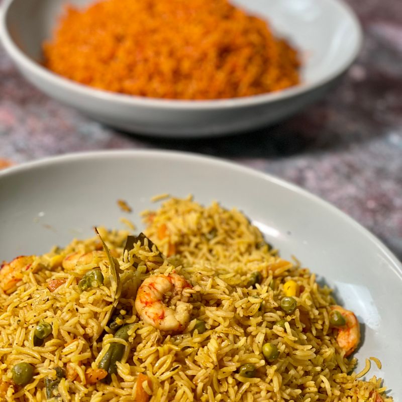 Jollof and Fried Rice from Angry Black Kitchen