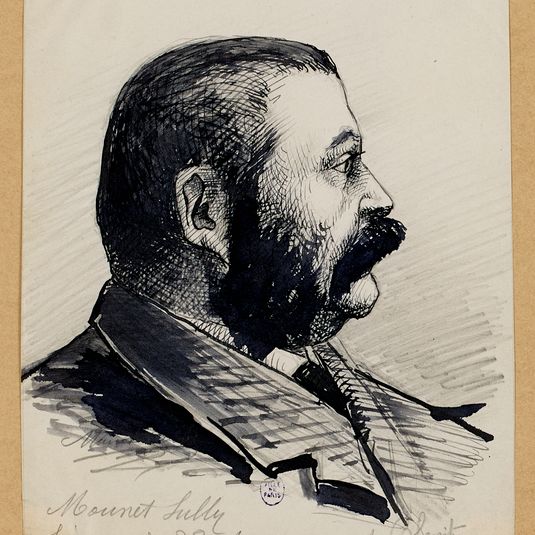 Portrait de Blonitz pendant une séance du comité de lecture à la Comédie Française.