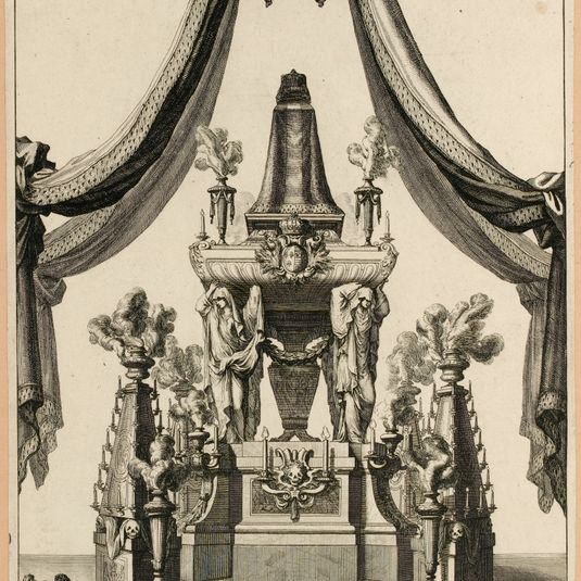 Obsèques de la reine Marie-Thérèse à Notre-Dame [gravure principale]