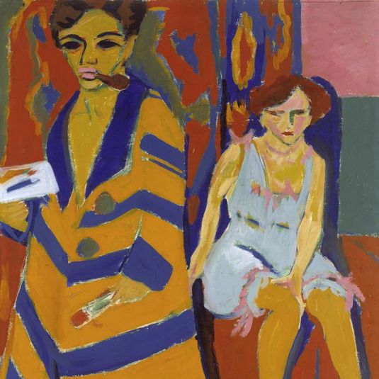 Self-Portrait with a Model