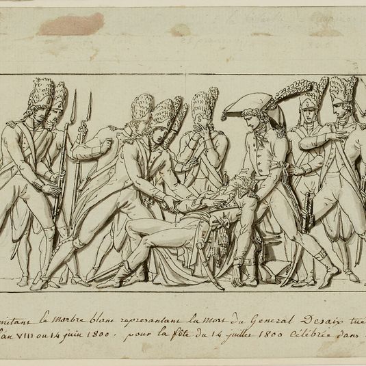 Bas relief représentant la mort du général Desaix.