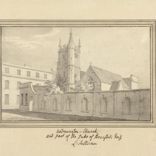 Badminton Church and Part of the Duke of Beaufort's House