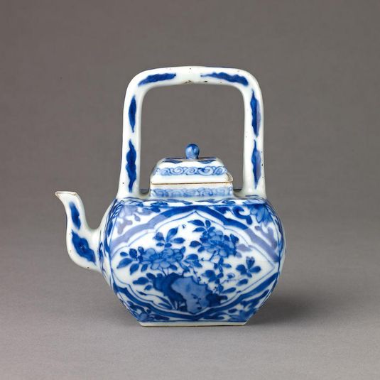 Small covered wine pot or teapot