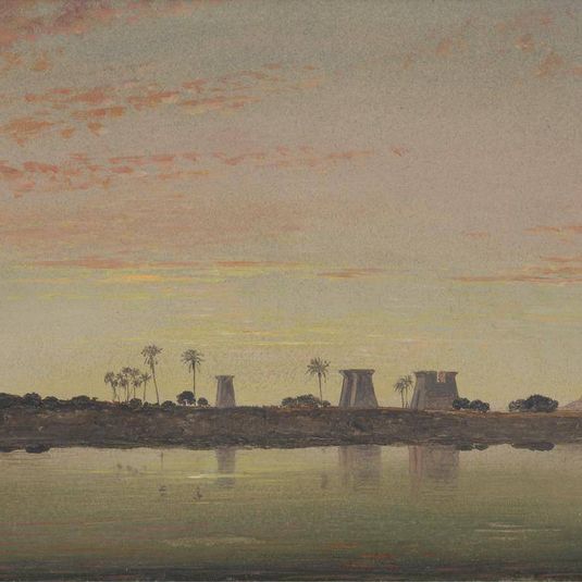 Pylons at Karnak, the Theban Mountains in the Distance