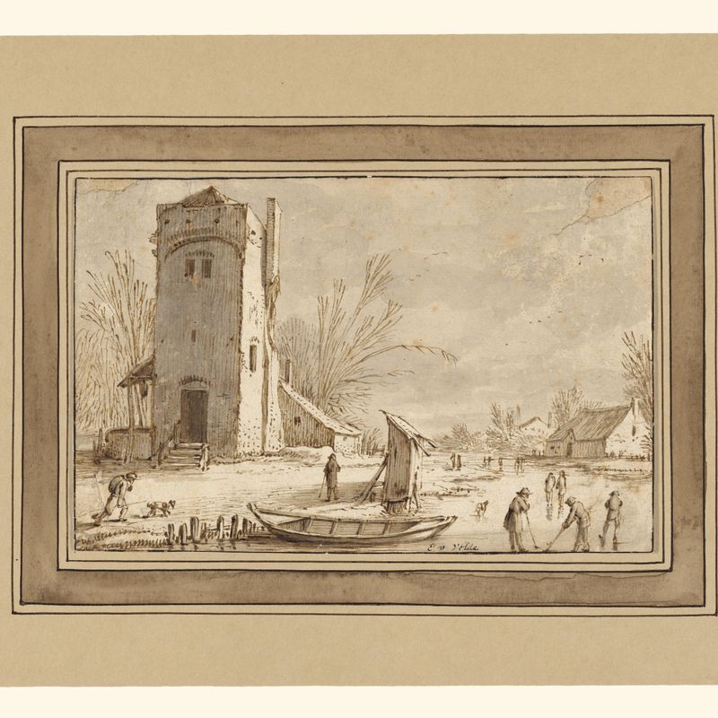 Winter Landscape with Tower