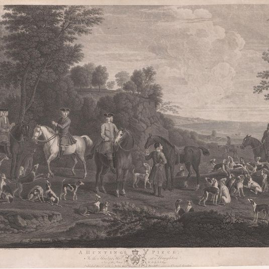 A Hunting Piece in the Hunting Hall at Houghton